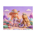 Desert Gem Girl Jigsaw Puzzle — 500 Piece Cute Cowgirl with Tin