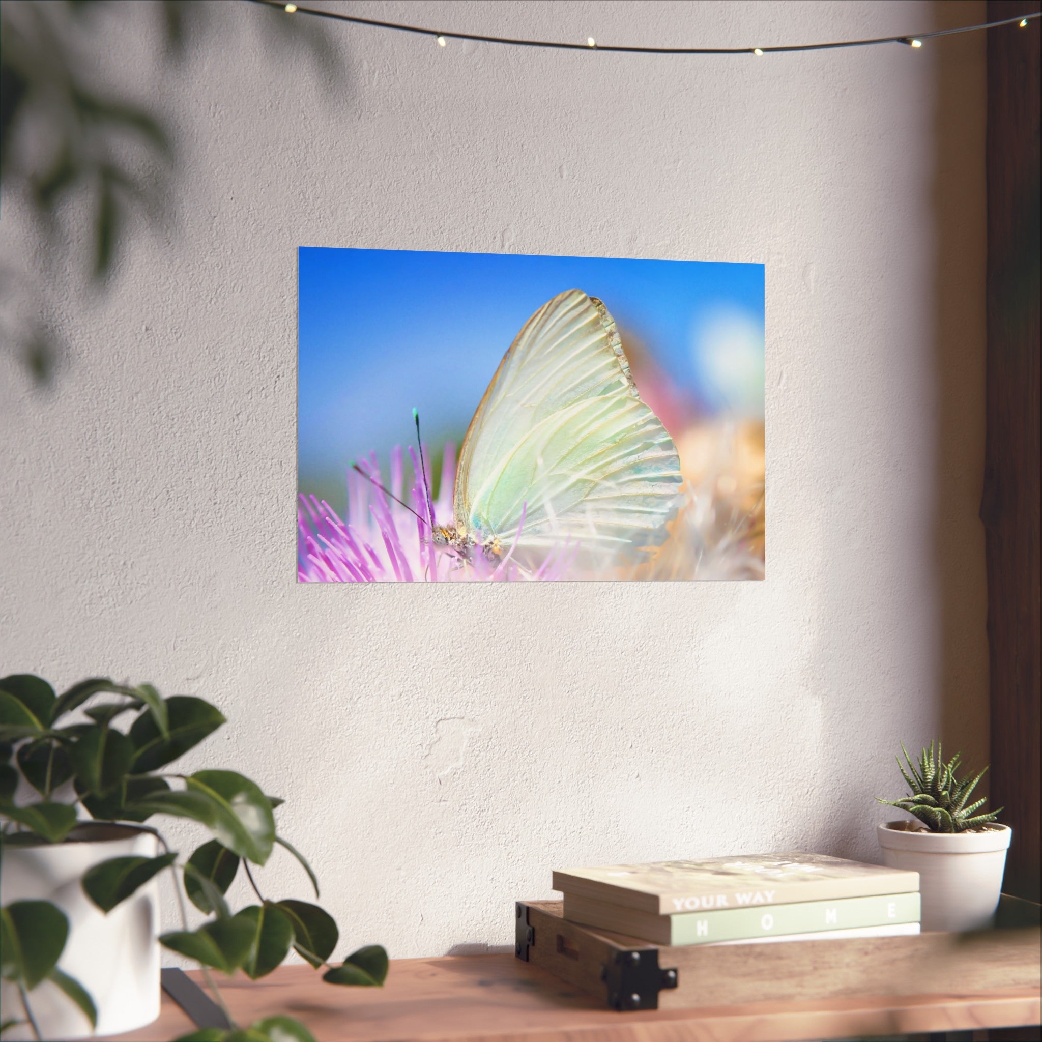Butterfly Fine Art Poster — Pastel Nature Photography Print