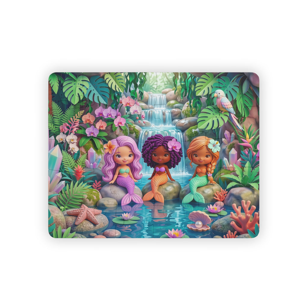 Colorful Tropical Mermaid Friends — 30-Piece Kids Puzzle