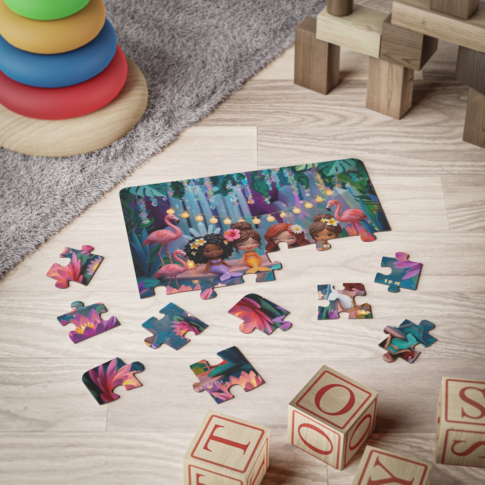 Nighttime at Mermaid Cove —  30‑Piece Kids' Puzzle