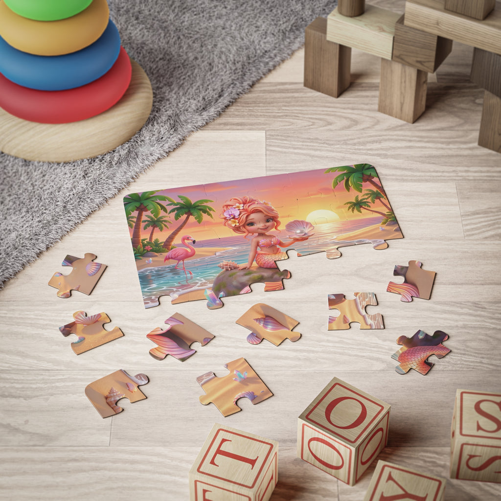 Pastel Beach Mermaid  — 30-Piece Kids Puzzle
