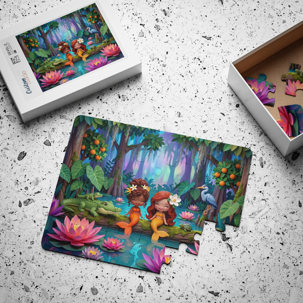 Mermaid Swamp Friends  — 30-Piece Kids' Puzzle