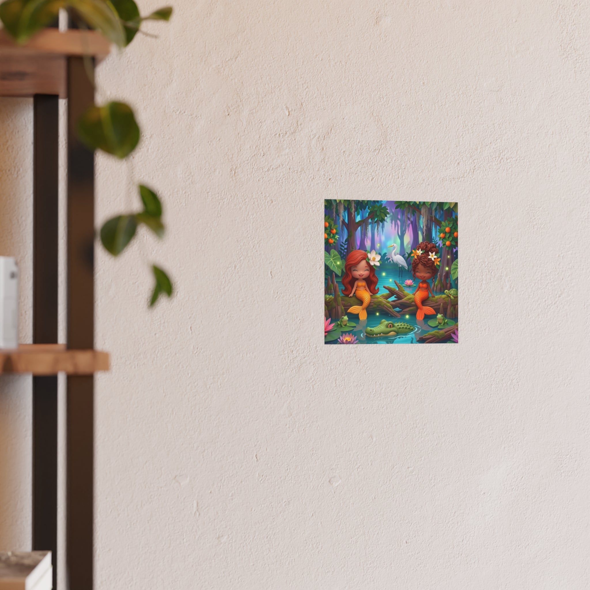 Cute Swamp Mermaids Art Print