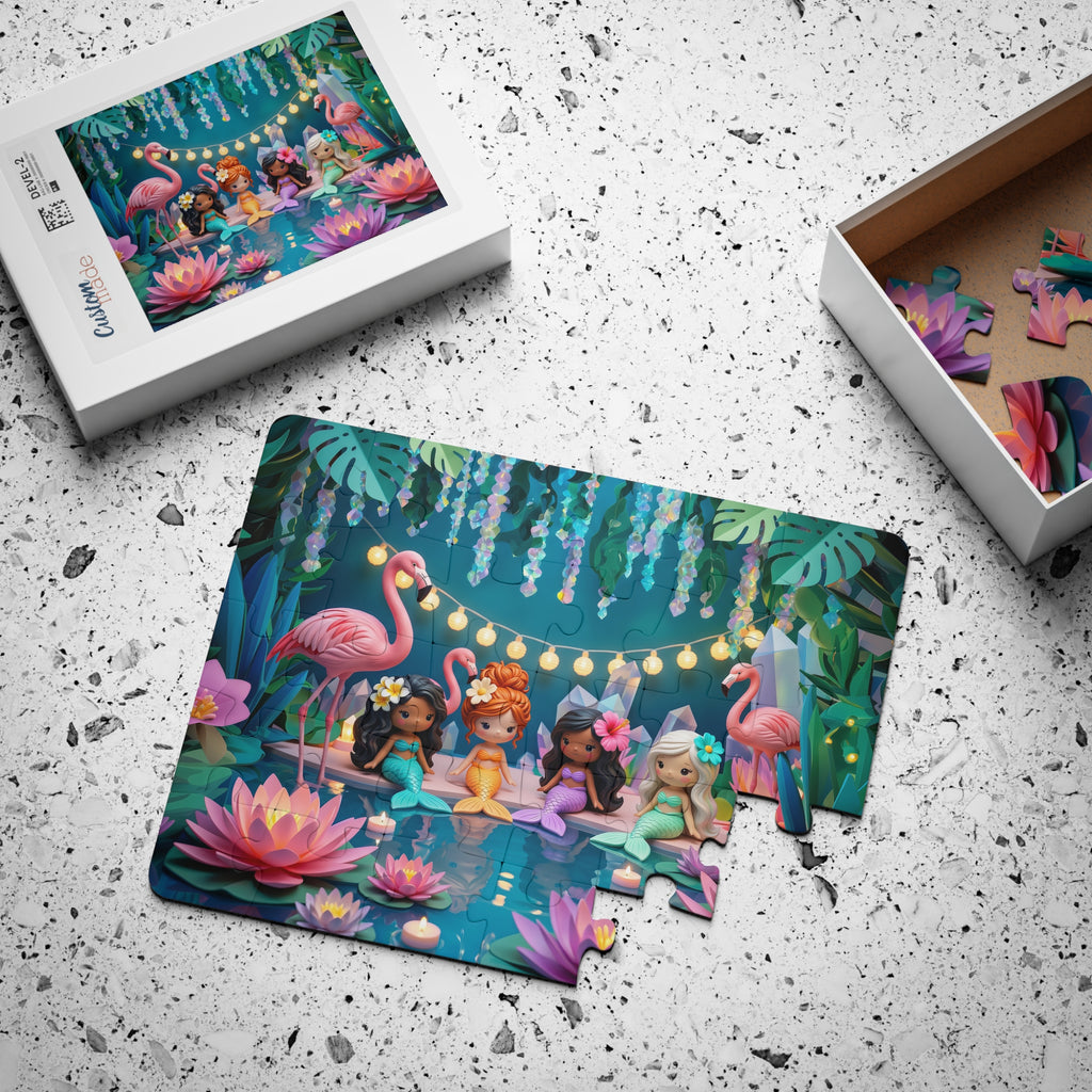 Mermaid Cove at Night —  30‑Piece Kids' Puzzle