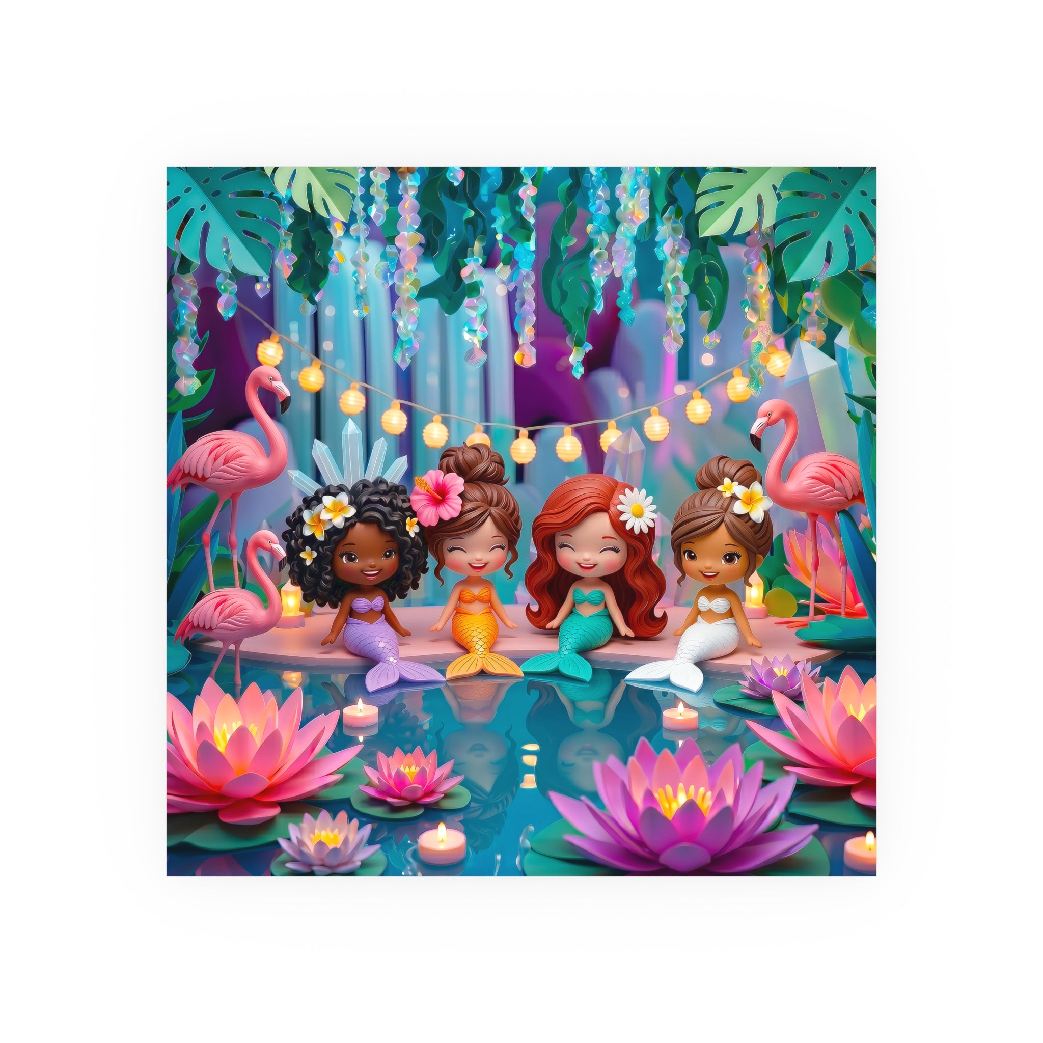 Mermaid Cove Girls Night Wall Art