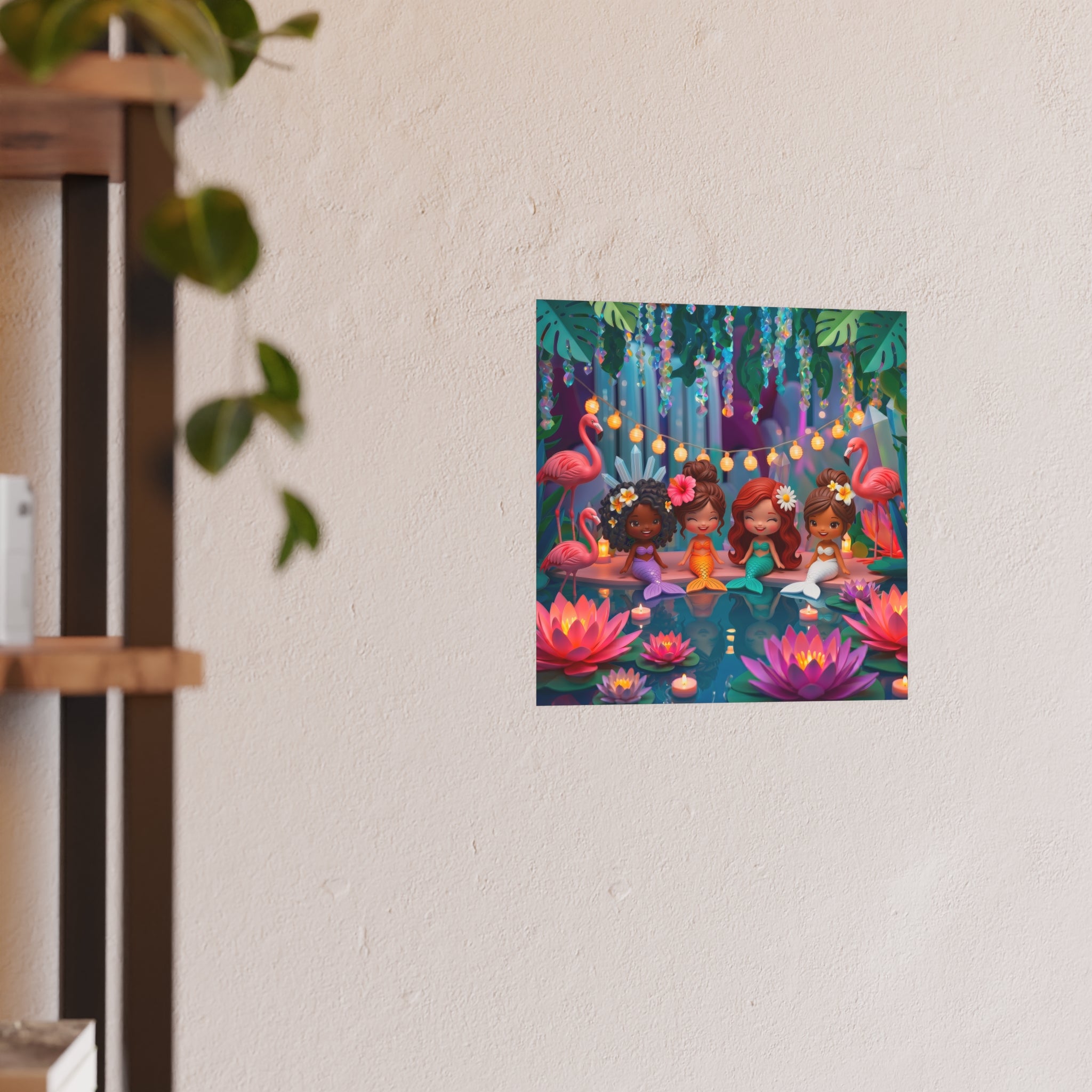 Mermaid Cove Girls Night Wall Art