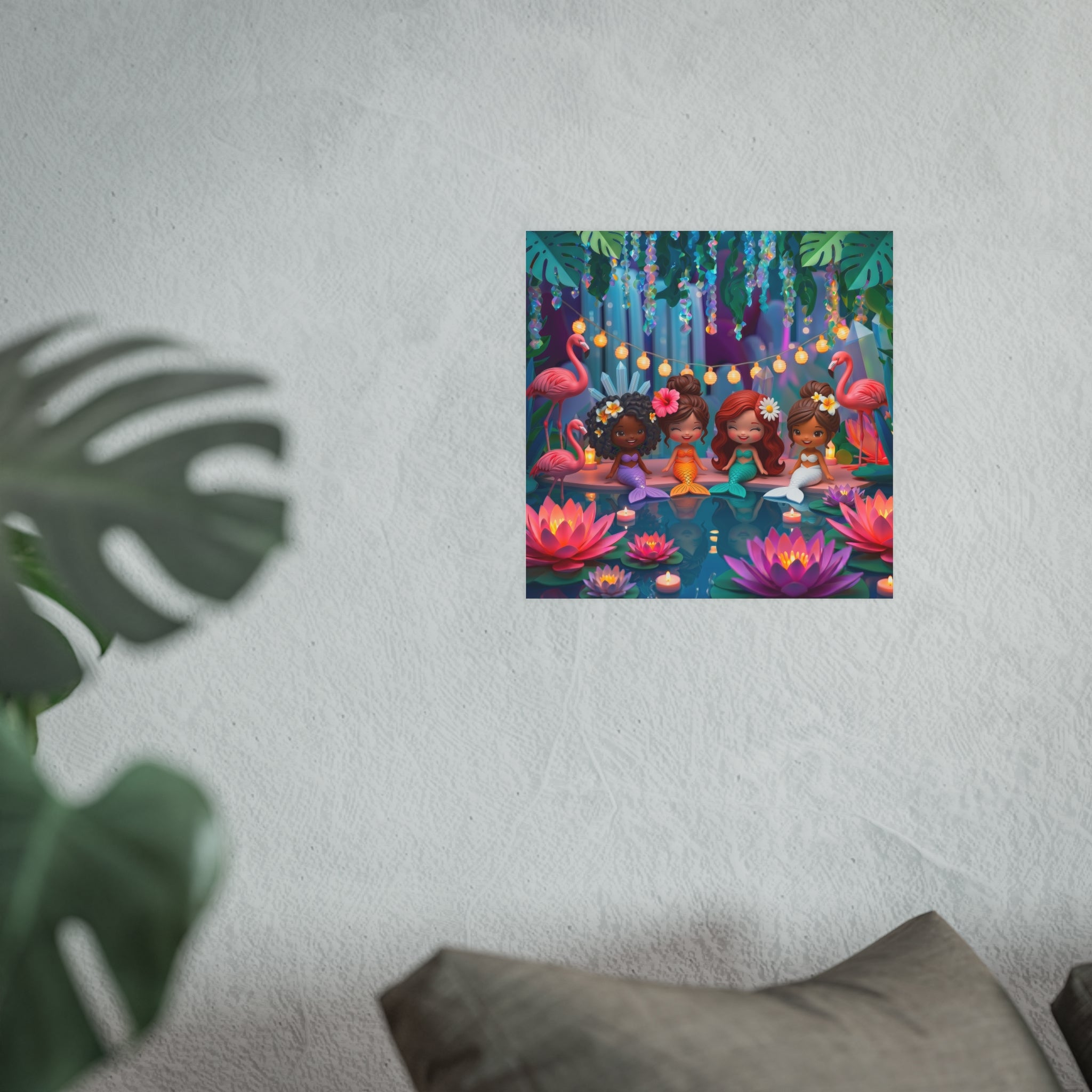 Mermaid Cove Girls Night Wall Art