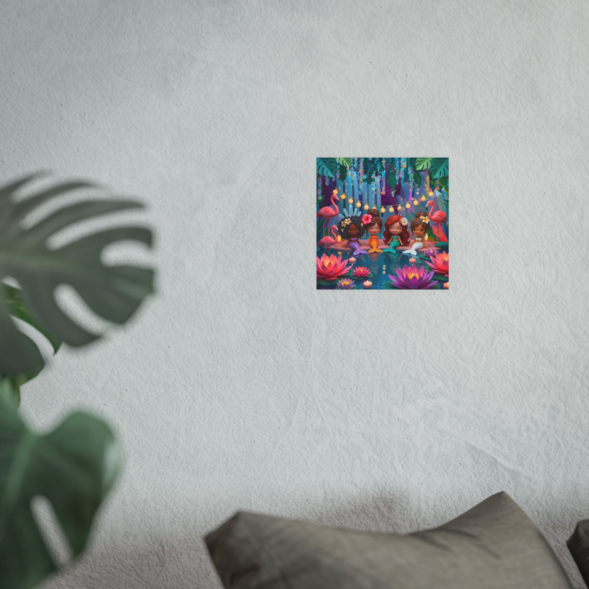 Mermaid Cove Girls Night Wall Art