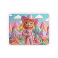 Cute Pink Cowgirl in Colorful Desert — Kids 30-Piece Puzzle