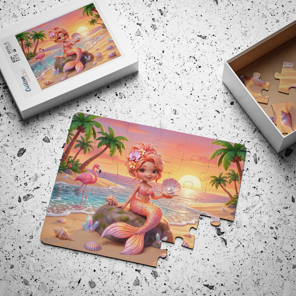 Pastel Beach Mermaid  — 30-Piece Kids Puzzle