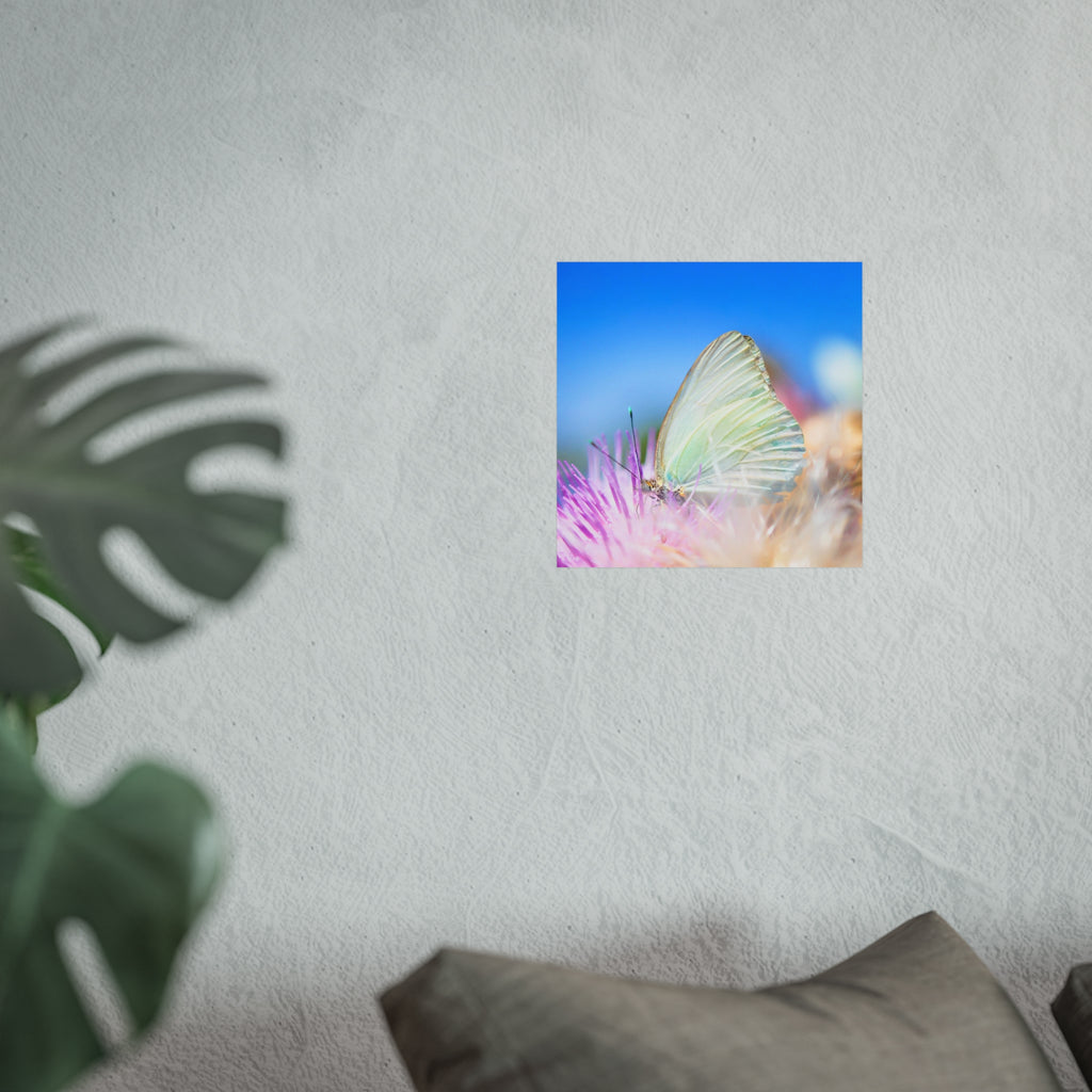 Butterfly Fine Art Poster — Pastel Nature Photography Print