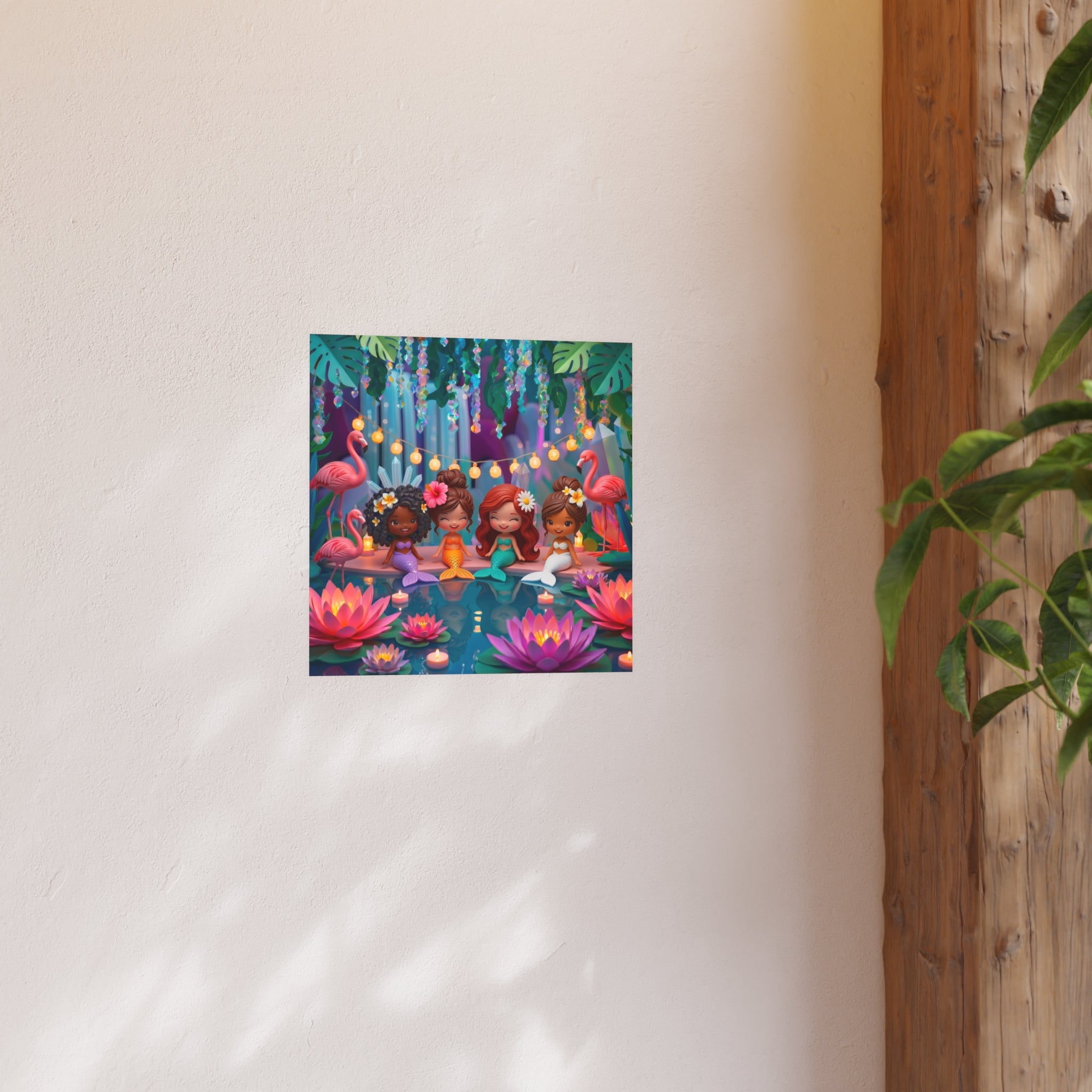Mermaid Cove Girls Night Wall Art