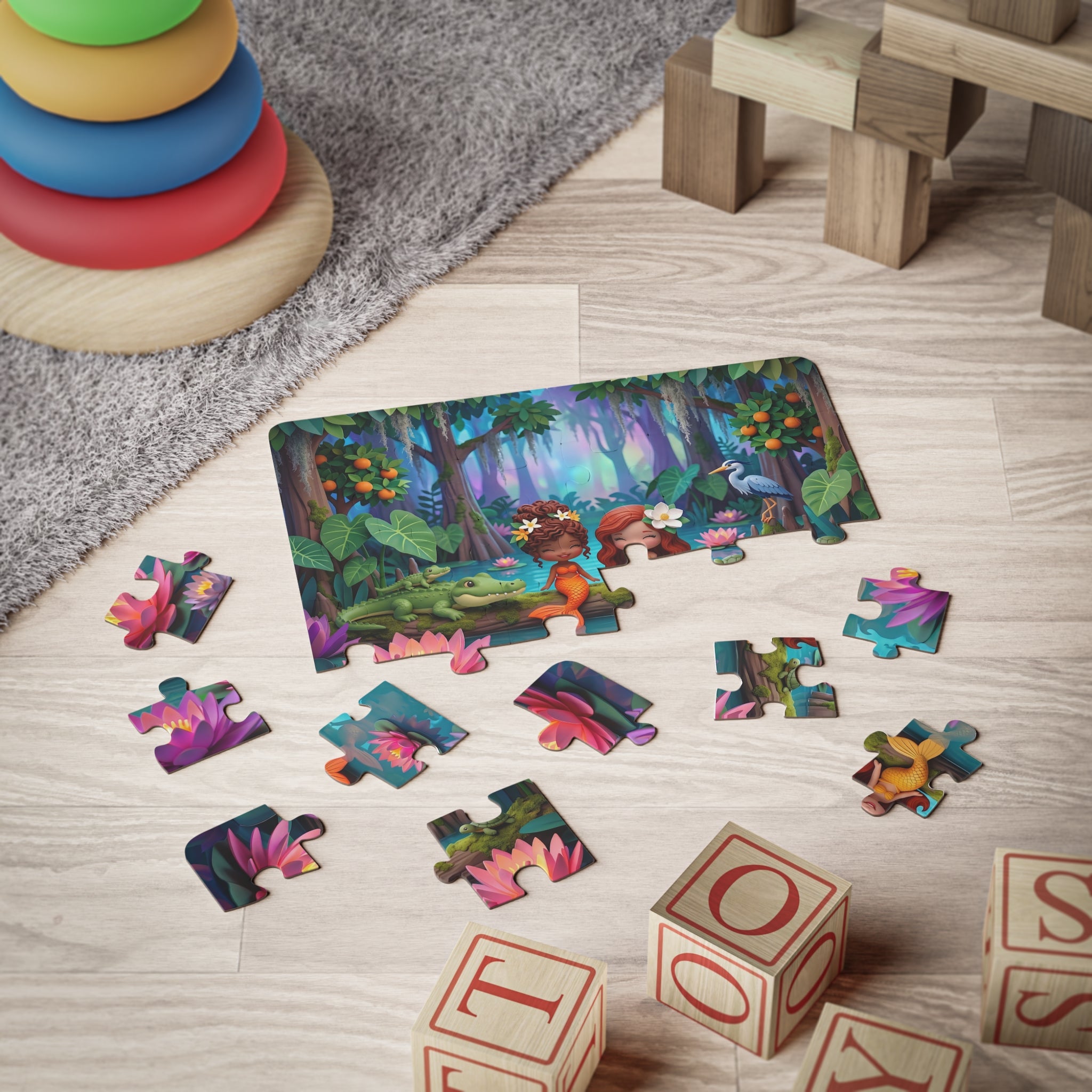 Mermaid Swamp Friends  — 30-Piece Kids' Puzzle