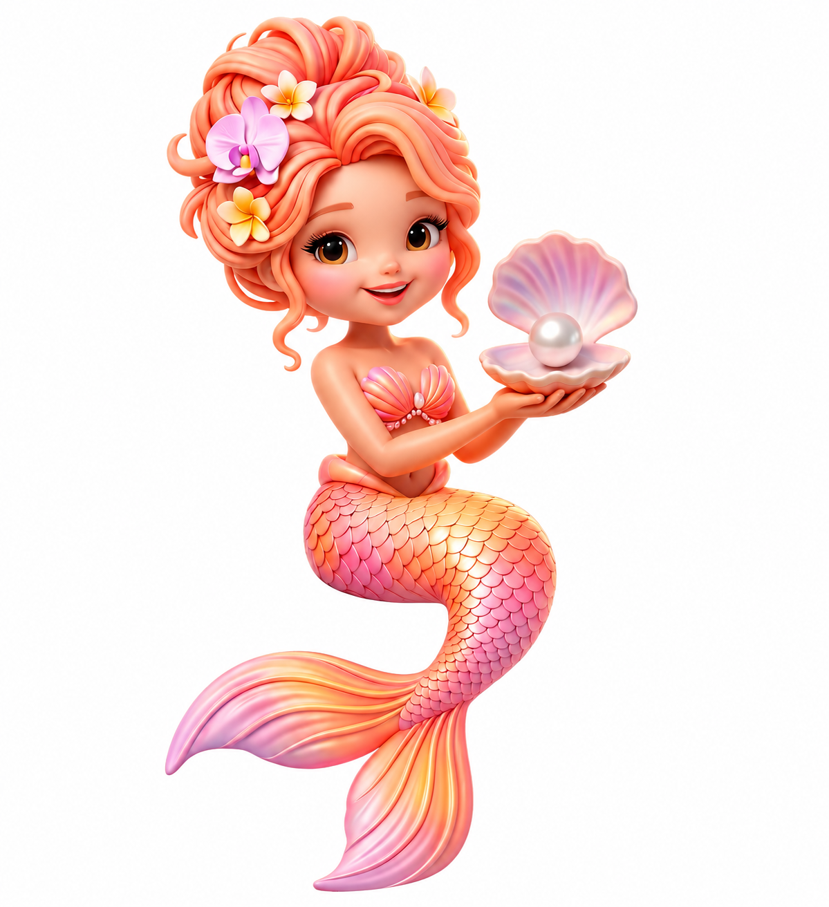 Pastel Mermaid Die-cut Sticker