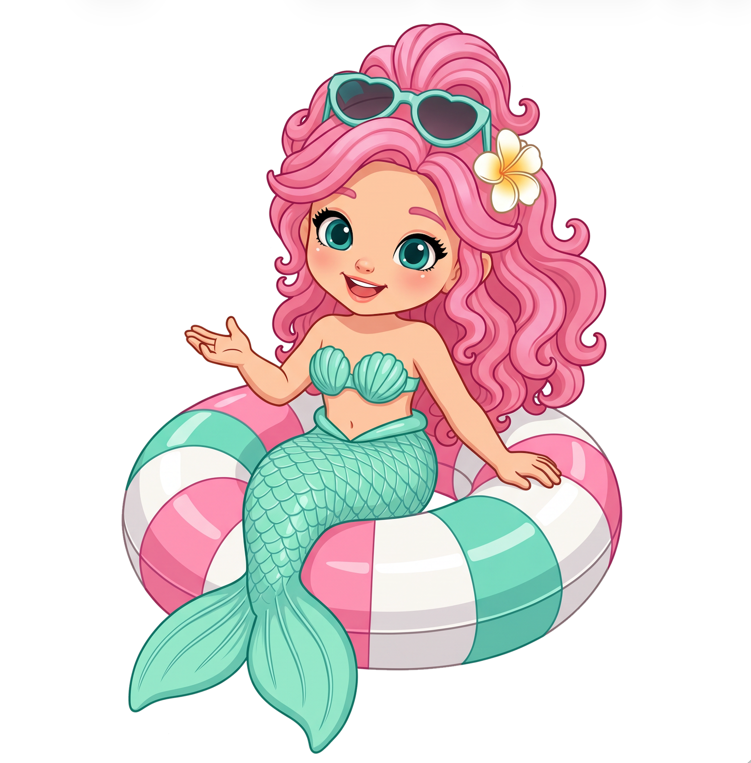 Pool Float Die-cut Sticker
